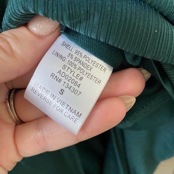 Filly Flair emerald green cocktail midi. - Picture 5 of 5